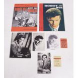 Bobby Vee and The Crickets - 1962 . Two original Tour Programmes and two original concert tickets