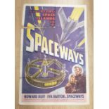 SPACEWAYS - (1952) US One Sheet film poster, Hammer directed by Terence Fisher. The sreeen`s first