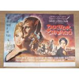 DOCTOR ZHIVAGO - UK Quad first release poster for the 1965 epic film. Directed by David Lean, the