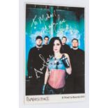 EVANESCENCE - AMY LEE - SIGNED SMALL COLOUR PICTURE 2003 - To Michael Much Love Amy Lee xxxx`. A