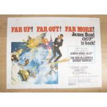 JAMES BOND 007 IS BACK! An original UK Quad poster `On Her Majesty`s Secret Service` from the Lynton