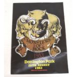 Donington Masters of Rock Award Plaque. One of 6 made for the festival in 1982. Performers were