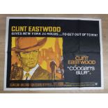 CLINT EASTWOOD - Original UK Quad Poster from 1968 `Coogan`s Bluff` previously displayed at the