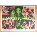 THE BRIDES OF FU MANCHU - ORIGINAL UK QUAD POSTER FROM 1966. Film Starring Christopher Lee. In