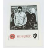 FOO FIGHTERS - Lovely print from the client that has been signed in person to Michael by the band.