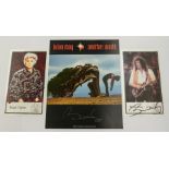 QUEEN - Roger Taylor and Brian May Signed / Autographed items. 1. A promotional 10 x 8 colour card