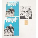 BEACH BOYS - Lulu 1966 Tour Programme x 2 plus Photocard and original Ticket for De Montfort Hall