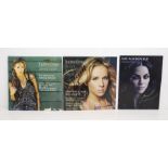 AUTOGRAPHED ITEMS - Female singer songwriters Lucie Silvas - 2 x signed promo display flats 12