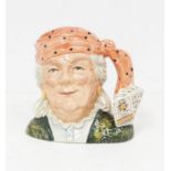 Royal Doulton character jug of a Fortune Teller, 1991 with certificate. Size: 18.5cm H In good