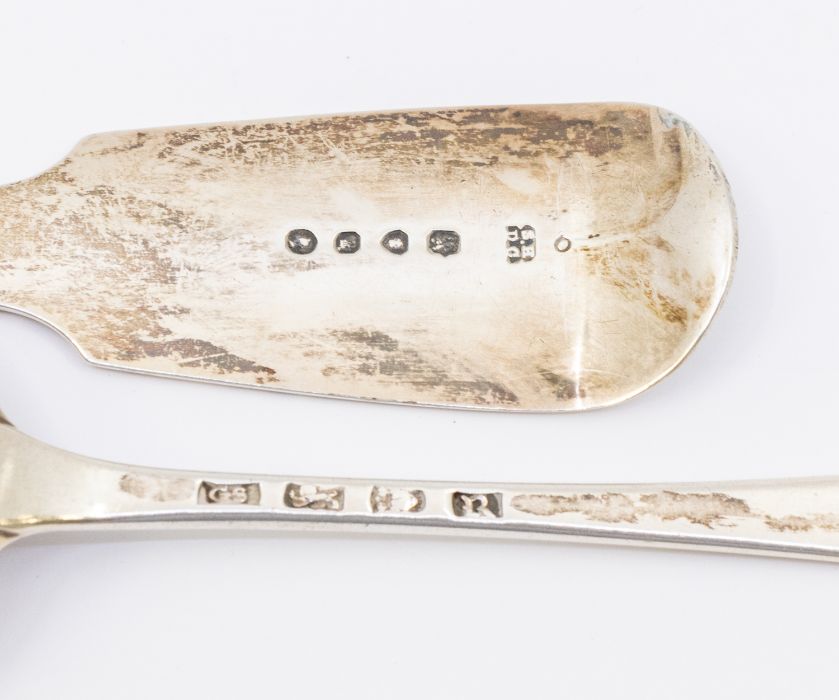 A George III silver spoon, George Smith, London 1772, approx 2ozt; a large Victorian silver - Image 2 of 3