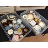 Collection of china and tea wares, to include Satsuma, Wedgwood, Royal Doulton, Paragon, Royal
