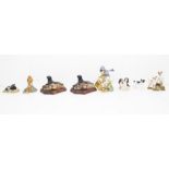 Collection of Border Fine Arts figures, dogs and birds