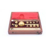 Early 20th Century Sikes hydrometer complete in mahogany box by Buss 22 Hatton Garden , London