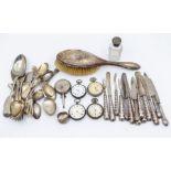 A collection of various silver flatware, various dates and makers approx 19.89 ozt (619.9 grams)