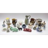 Collection of 19th century and early 20th century ceramics to include stoneware money boxes,