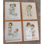Four framed Mabel Lucie Attwell prints