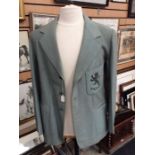 A Cambridge blue blazer, 1931/2, known as the Hawks Club Blazer, made by JT Masters of Cambridge,