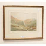 Watercolour of the Pass of Glencoe, signed Henry Bedford l r, 22 x 32cm