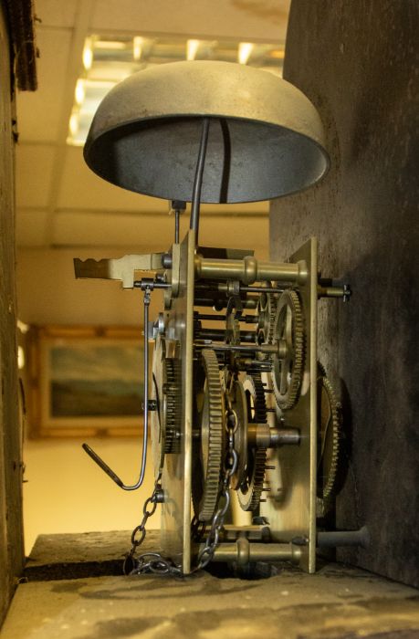 Thomas Mawkes of Derby 18th Century long case clock, 30hr with date dial, Arabic numerals, arched - Image 3 of 3