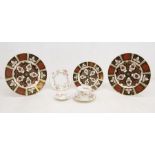 A collection of Abbeydale wares including two large Chrysanthemum dinner plates, one smaller
