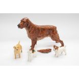 Royal Doulton Red Setter, as found and The Beswick Dogs