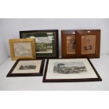 A collection of 19th and 20th Century framed prints and etchings
