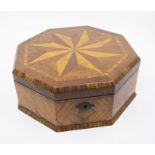 Mid-20th century inlaid mahogany Trinket/Jewellery Box