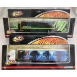 Corgi: A pair of Corgi Wheelz die cast trucks: ERF cab with MG Rover Multi Branded  Container and