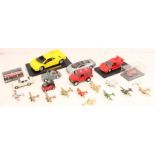 Diecast: A collection of assorted diecast vehicles to include: Maisto, Saico, Majorette, Saico and