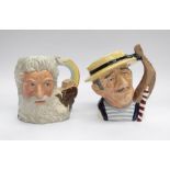 Two Royal Doulton character jugs of Noah D7165 and The Gondolier D6589. Size: both 17.5cm high.