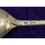 A collection of silver to include various teaspoons, napkin rings and Pudsey spoon and an Arts &
