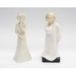 Royal Doulton figure of a child darling along with Royal Worcester Moments figure special gift