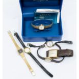 A collection of vintage wristwatches to include an early 20th century ladies 9ct gold watch on