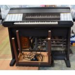 Yamaha 'Electone HS-6' electric organ complete with stool and headphones, in working order