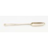 A George III silver marrow scoop, hallmarked by Thomas Northcote, London, 1787, approx 1.41 ozt (
