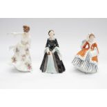 Three Royal Doulton lady figures: Janice, Noelle and Hazel