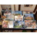 Collection of unopened jigsaws