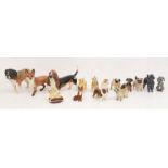 Collection of John Beswick dogs - all different breeds