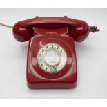 Late 1970s/early 1980s red BT Telephone