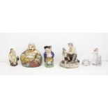 Collection of 19th and 20th century figures, including Staffordshire, Toby jugs, Chinese,