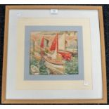 Attributed to Harold Dearden (British, 1888-1962). Boating scene, unsigned, watercolour, 24cm by