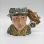 Large Royal Doulton Character Jug: World War II D7268, 332/350. Boxed but no certificate. Size: 17.