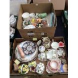 Collection of mixed Staffordshire tea and china wares, including Coalport, Wedgwood etc