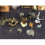 A collection of assorted McFarlanes Dragons figures, mids 2000's figures, list attached in