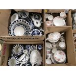 Royal Crown Derby - a quantity of Posie tea-ware including teapot and a large collection of Blue &