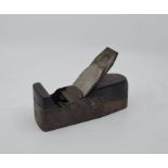 A Slater iron smooth plane, with rosewood infill and Sorby iron, brass bridge stamped maker and