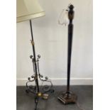 Two early 20th cent standard lamps