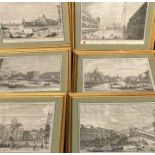 A collection of 20th cent Canaletto prints after the antique
