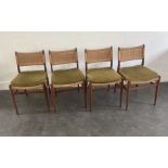 A set of four mid century chairs