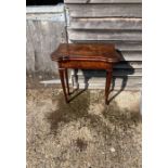 A 19th cent card table ; faults